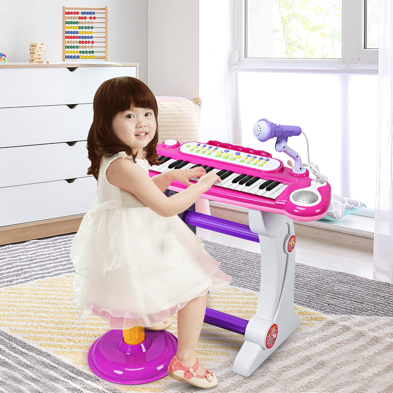 37 Key Electronic Keyboard Kids Toy Piano-Pink