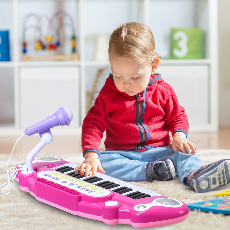 37 Key Electronic Keyboard Kids Toy Piano-Pink