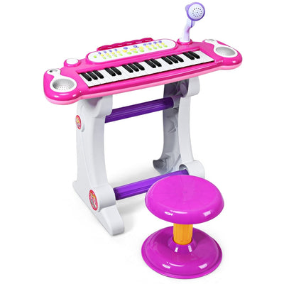 37 Key Electronic Keyboard Kids Toy Piano-Pink