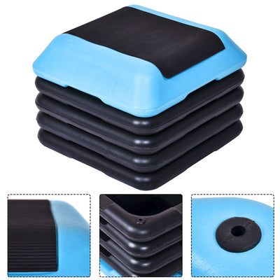 backordered - *16 x 16 Inch Adjustable 4 Risers Lightweight Aerobic Pedals