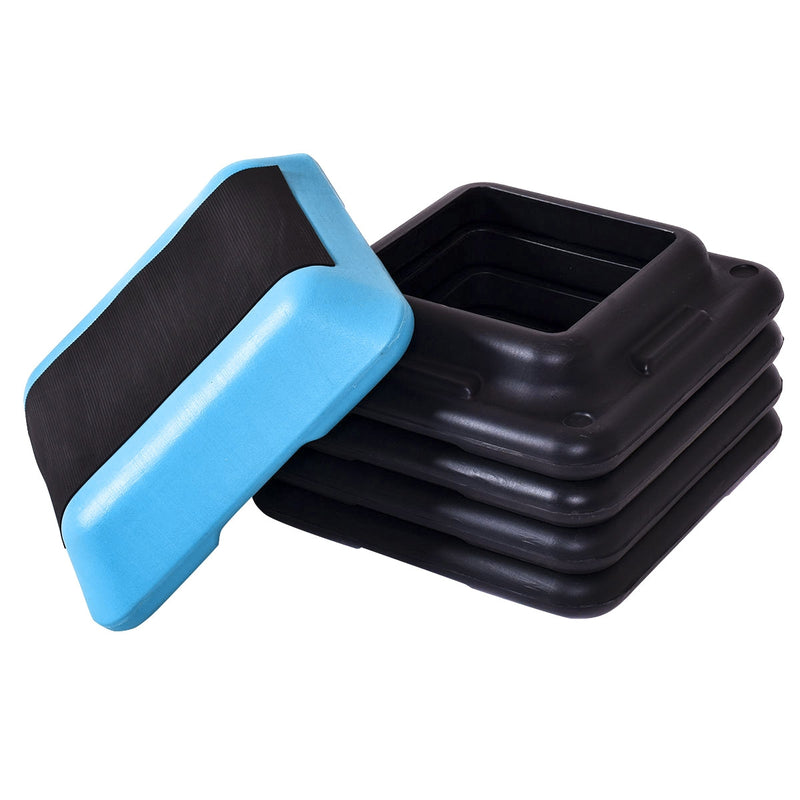 backordered - *16 x 16 Inch Adjustable 4 Risers Lightweight Aerobic Pedals