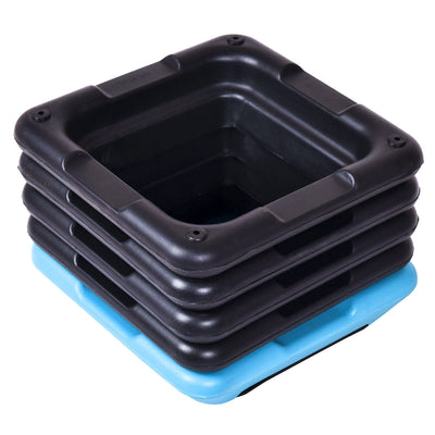 backordered - *16 x 16 Inch Adjustable 4 Risers Lightweight Aerobic Pedals