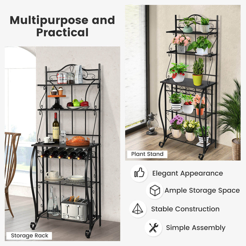 5-Tier Metal Kitchen Baker&