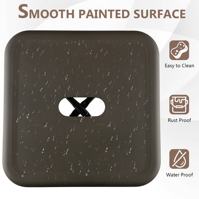 30 Inch Bar Stools Set of 4 with Square Seat and Handling Hole-Gun