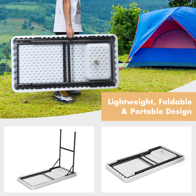 *Folding Portable Fish Cleaning Cutting Table - White