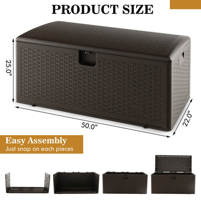 31/73/100 Gallon All Weather Storage Container with Lockable Lid-M