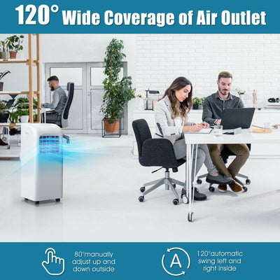 *8000 BTU(Ashrae) Portable Air Conditioner with Dehumidifier Function