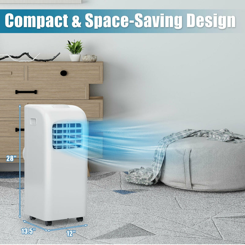 *8000 BTU(Ashrae) Portable Air Conditioner with Dehumidifier Function