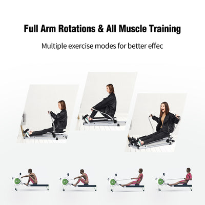 *Exercise Adjustable Double Hydraulic Resistance Rowing Machine