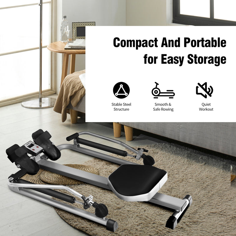 *Exercise Adjustable Double Hydraulic Resistance Rowing Machine