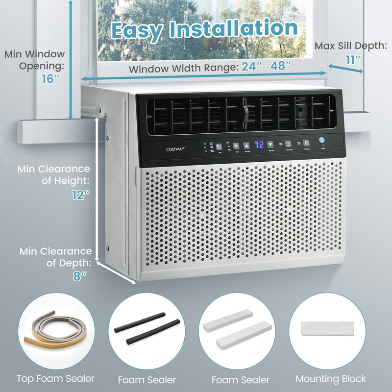 12000 BTU Window Air Conditioner with Handy Remote-12000 BTU