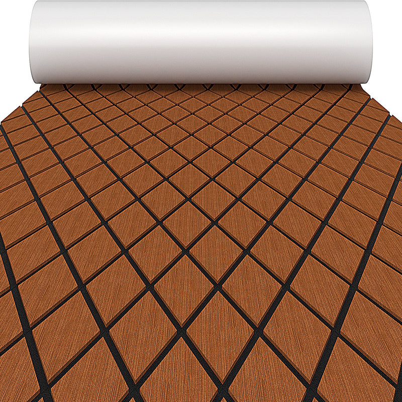 *EVA Foam Boat Decking Sheet with Diamond Shape for Boat Surfboard - Brown