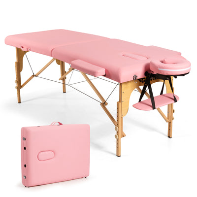 *Portable Adjustable Facial Spa Bed  with Carry Case - Pink