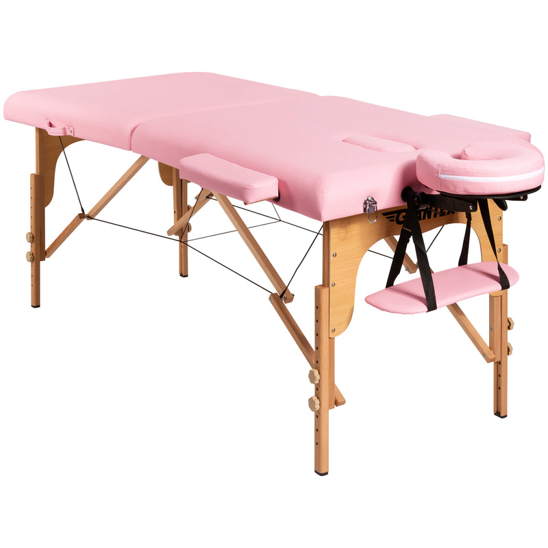 *Portable Adjustable Facial Spa Bed  with Carry Case - Pink