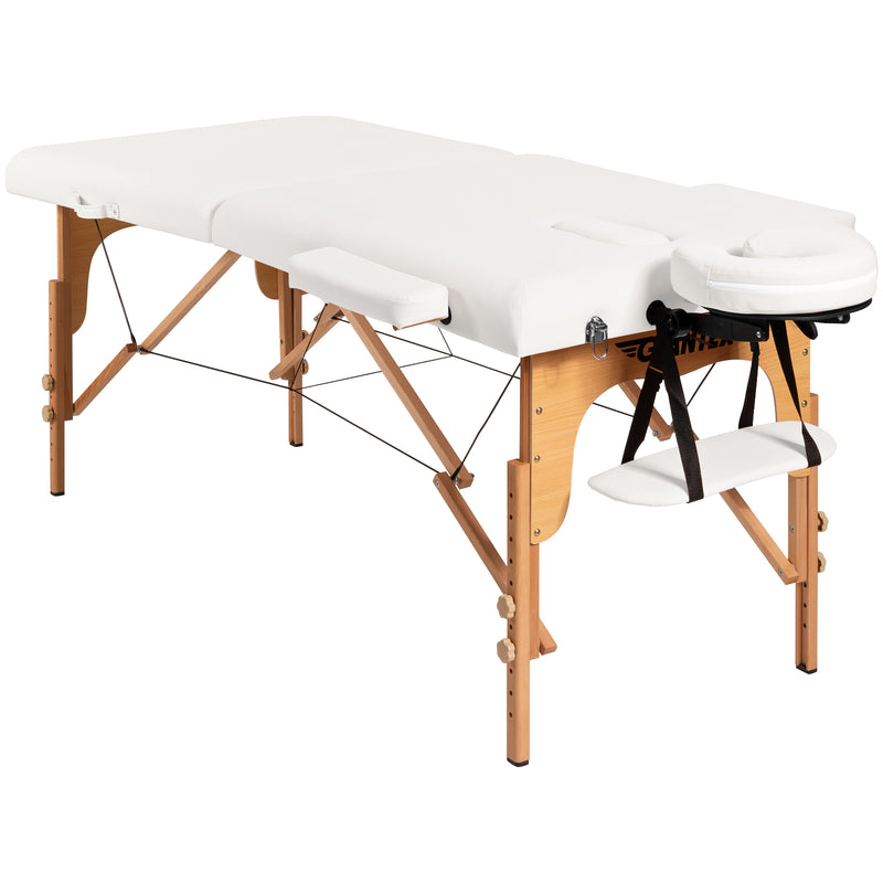 *Portable Adjustable Facial Spa Bed  with Carry Case - White