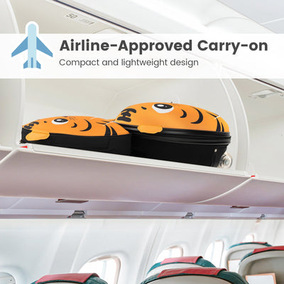 Lightweight and Portable Rolling Suitcase for Children-Yellow