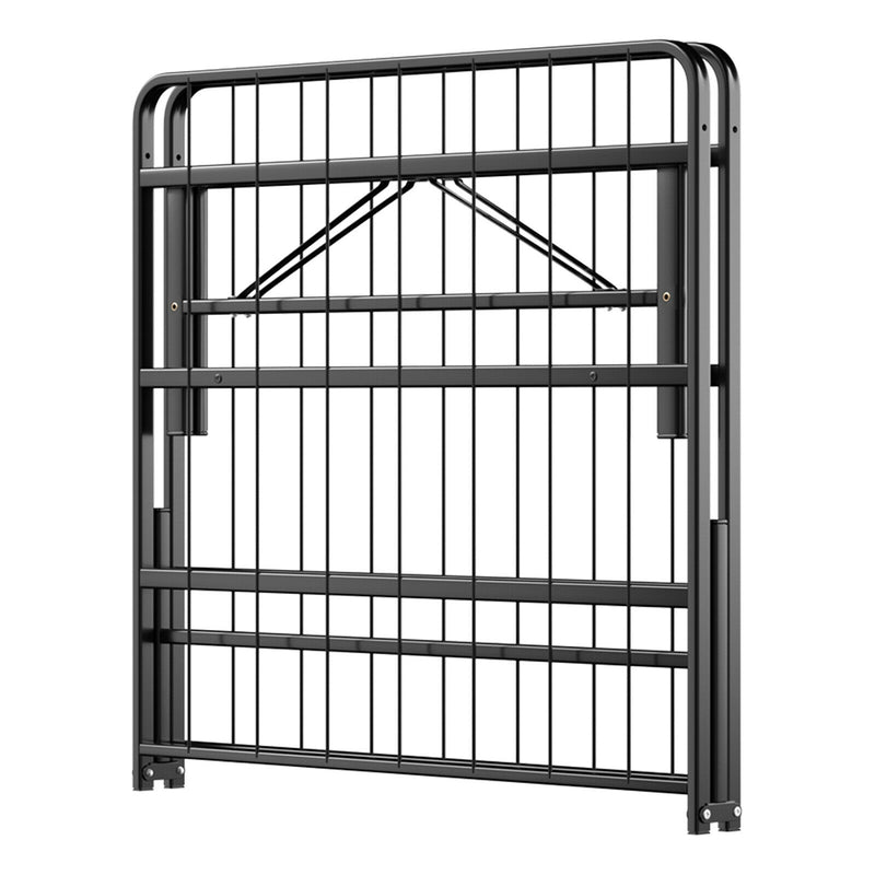 Twin/Full/Queen Size Foldable Metal Platform Bed with Tool-Free Assembly-Twin size
