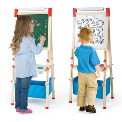 *3-in-1 Double-Sided Adjustable Kid Easel for 3-8 Years Old Toddlers