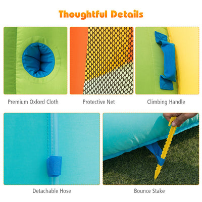 Inflatable Water Slide Kids Bounce House with 680W Blower