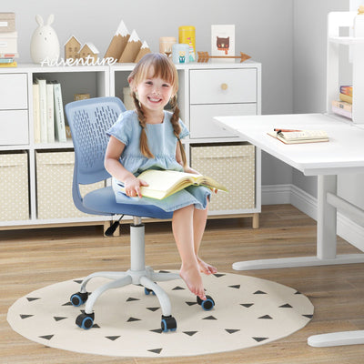 *Ergonomic Children Study Chair with Adjustable Height - Blue