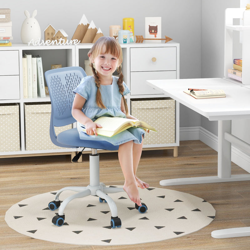 *Ergonomic Children Study Chair with Adjustable Height - Blue