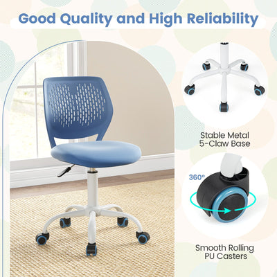 *Ergonomic Children Study Chair with Adjustable Height - Blue