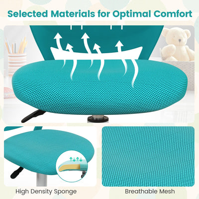 *Ergonomic Children Study Chair with Adjustable Height - Turquoise