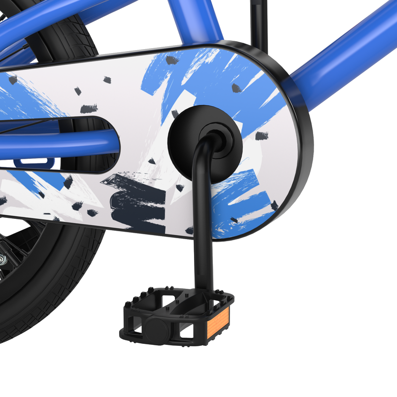 18 Feet Kids Bike with Removable Training Wheels-Blue