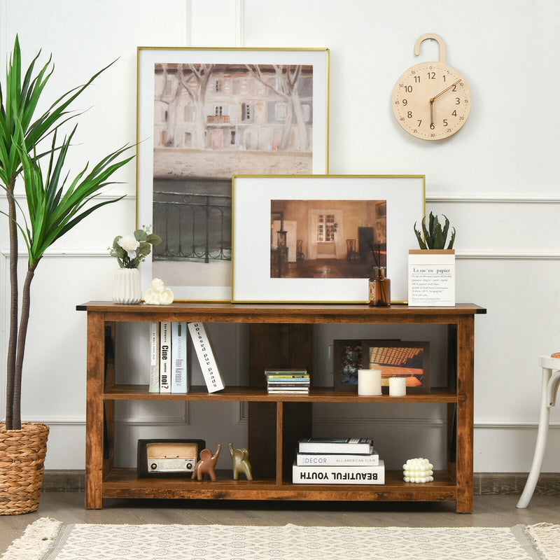 Modern Farmhouse TV Stand Entertainment Center for TV&
