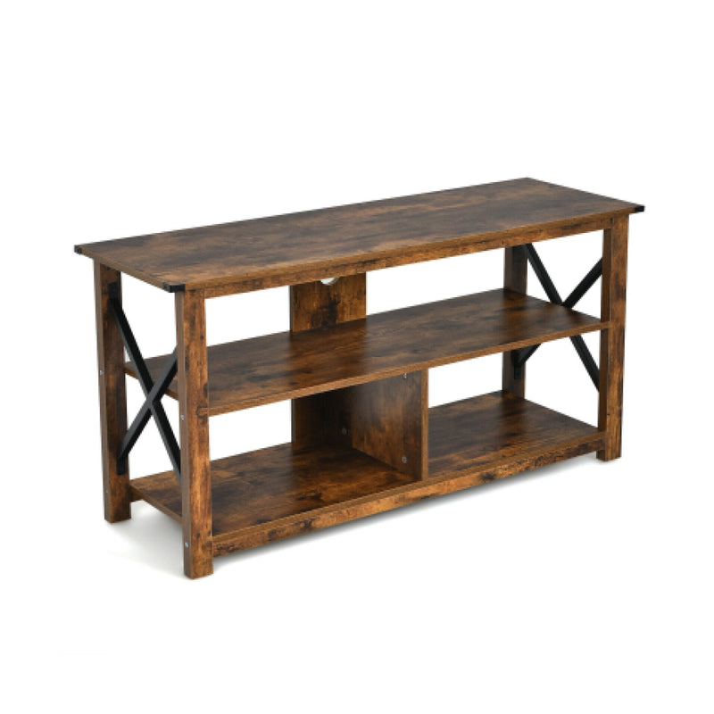 Modern Farmhouse TV Stand Entertainment Center for TV&