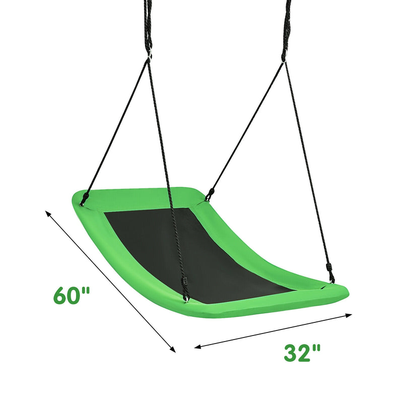 700lb Giant 60 Inch Platform Tree Swing for Kids and Adults-Green