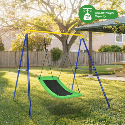 700lb Giant 60 Inch Platform Tree Swing for Kids and Adults-Green
