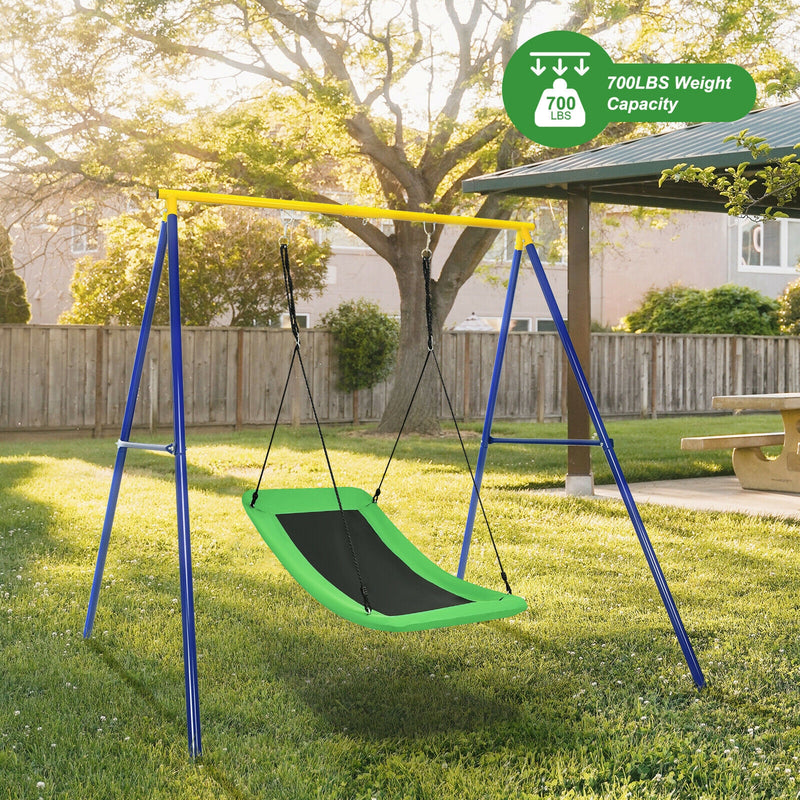 700lb Giant 60 Inch Platform Tree Swing for Kids and Adults-Green