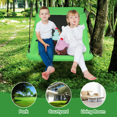 700lb Giant 60 Inch Platform Tree Swing for Kids and Adults-Green