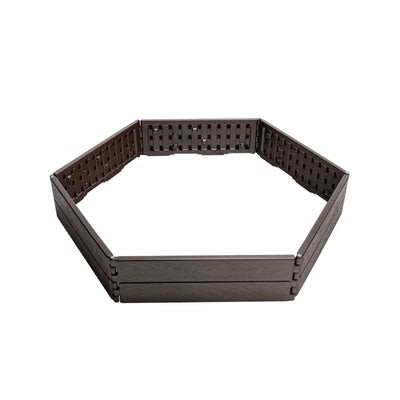 Raised Garden Bed Set for Vegetable and Flower-Brown