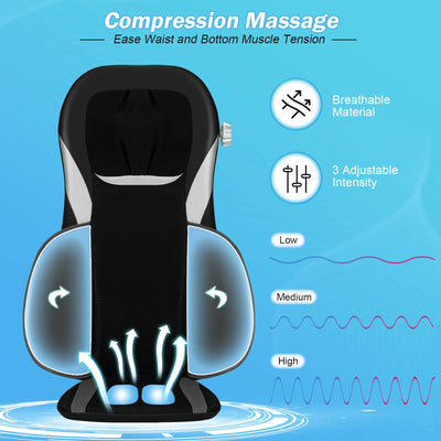 Shiatsu Massage with Heat Massage Chair-Gray