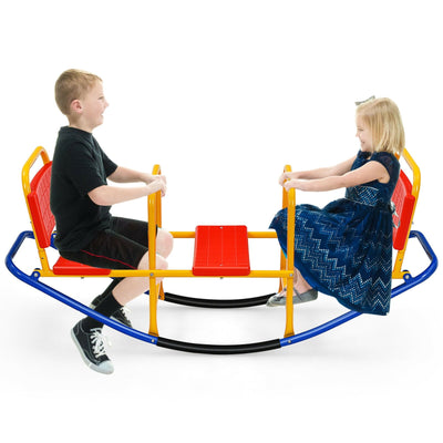 *Outdoor Kids Seesaw Swivel Teeter for 3 to 8 Years Old - Red