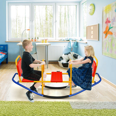 *Outdoor Kids Seesaw Swivel Teeter for 3 to 8 Years Old - Red