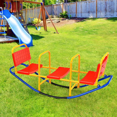 *Outdoor Kids Seesaw Swivel Teeter for 3 to 8 Years Old - Red