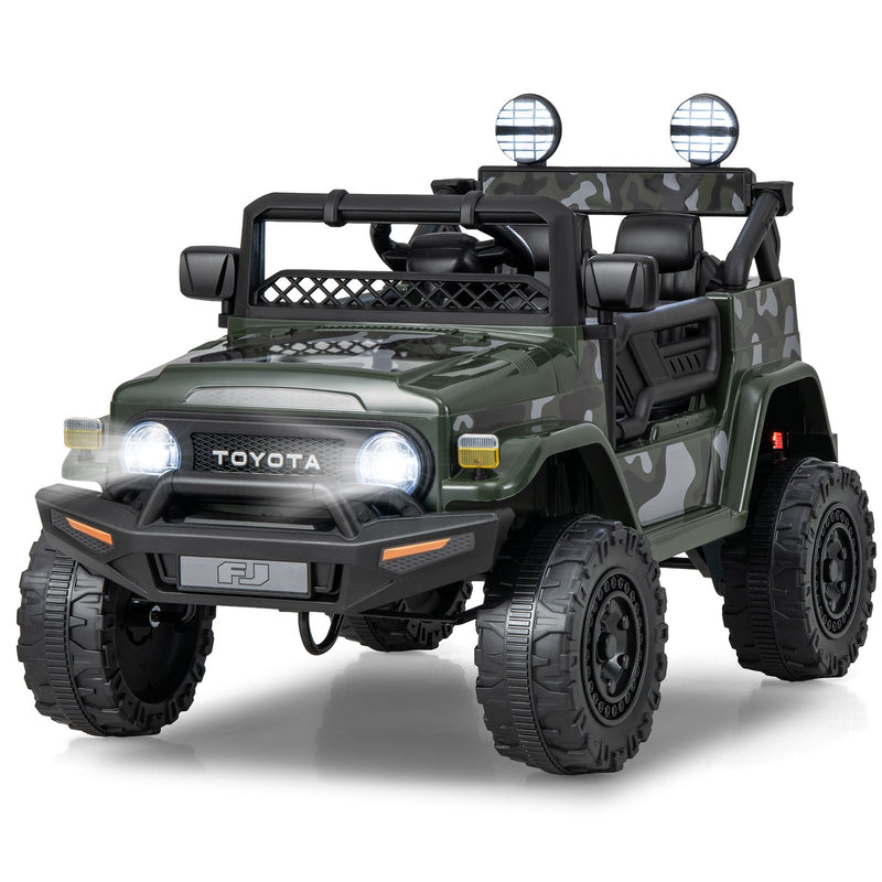 12V 7Ah Licensed Toyota FJ Cruiser Electric Car with Remote Control-Camo
