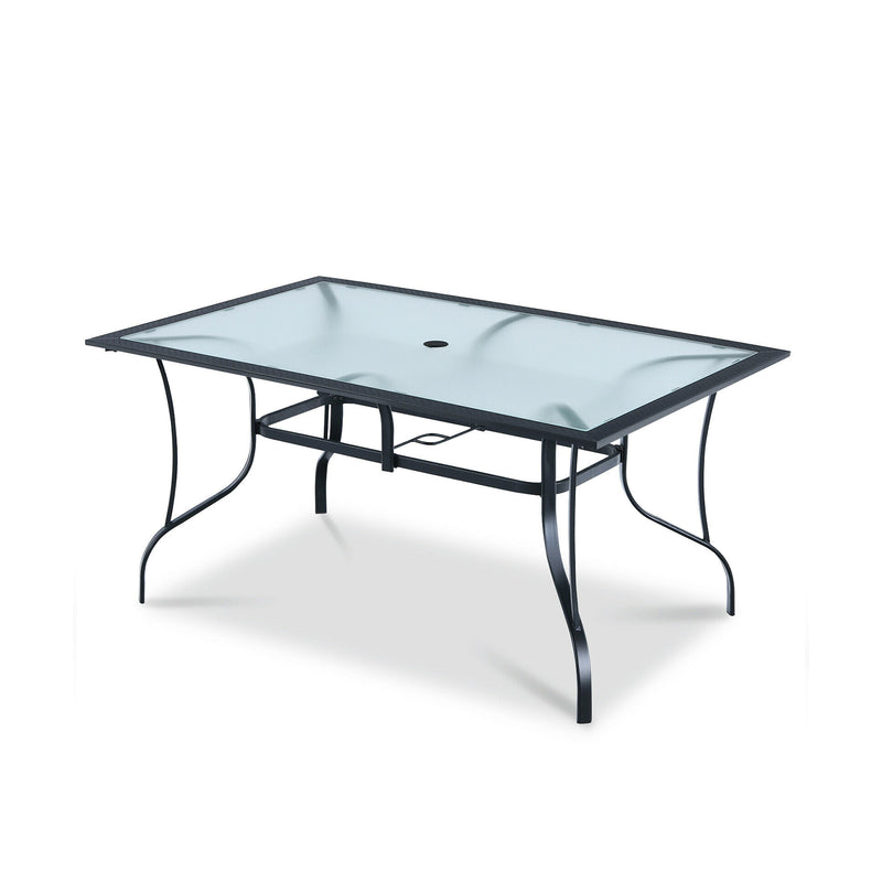 60 x 38 Inch All Weather Rectangular Patio Dining Table