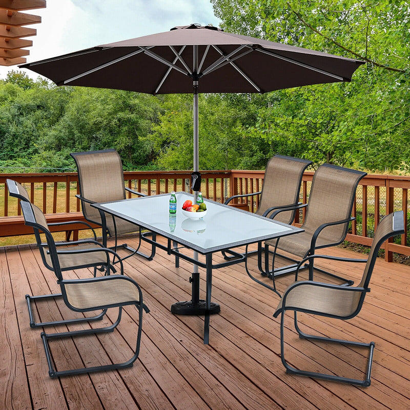 60 x 38 Inch All Weather Rectangular Patio Dining Table