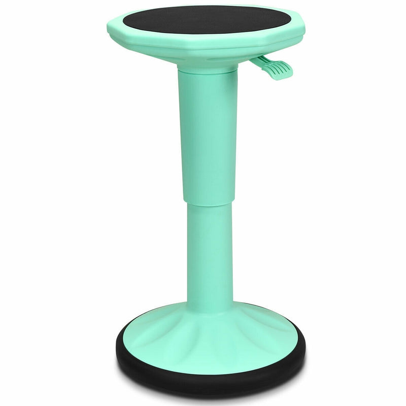 *Adjustable-Height Wobble Chair Active Learning Stool for Office Stand Up Desk - Green