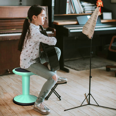*Adjustable-Height Wobble Chair Active Learning Stool for Office Stand Up Desk - Green