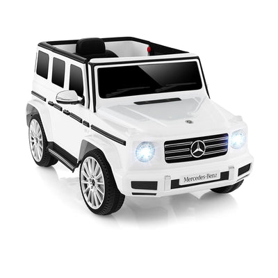 12V Battery Powered Licensed Mercedes-Benz G500 Kids Ride-on Car-White