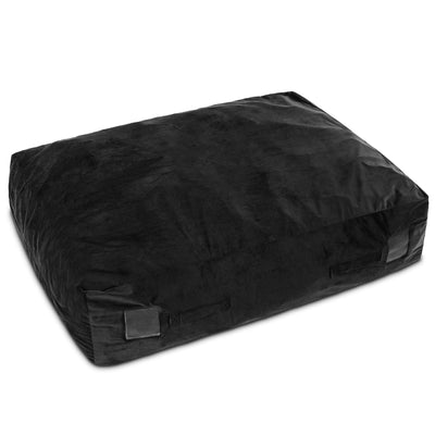 *47 x 35.5 Inch Crash Pad Sensory Mat with Foam Blocks and Washable Cover - Black