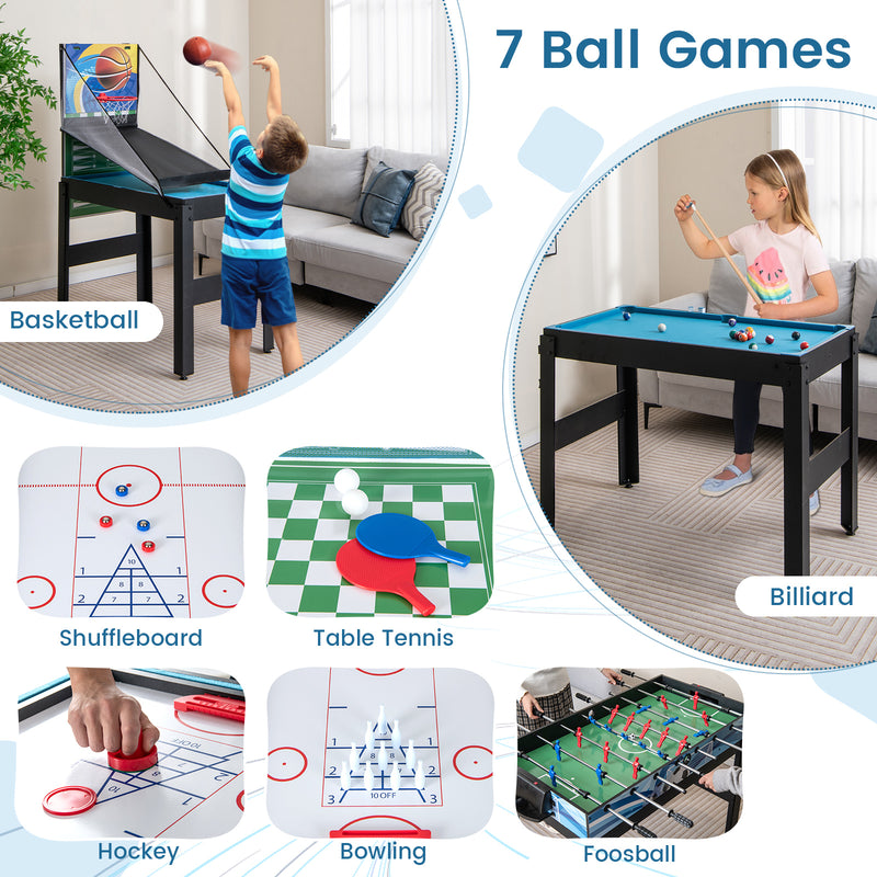 *14-in-1 Combo Game Table Set Multi Game Table with Foosball