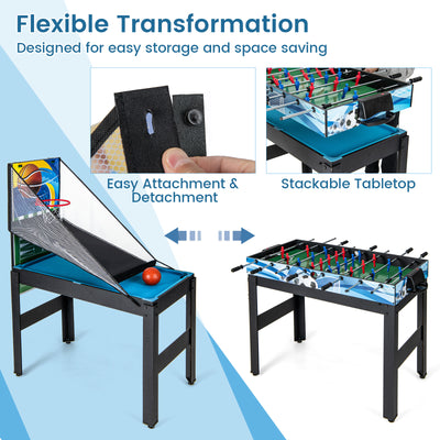 *14-in-1 Combo Game Table Set Multi Game Table with Foosball