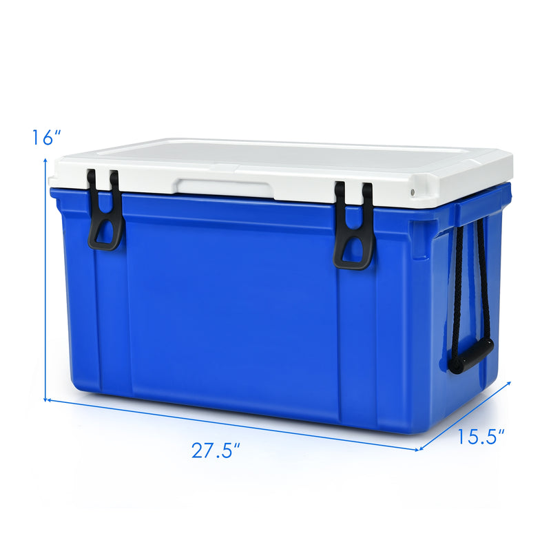 *58 Quart Leak-Proof Portable Cooler  Ice Box for Camping - Blue
