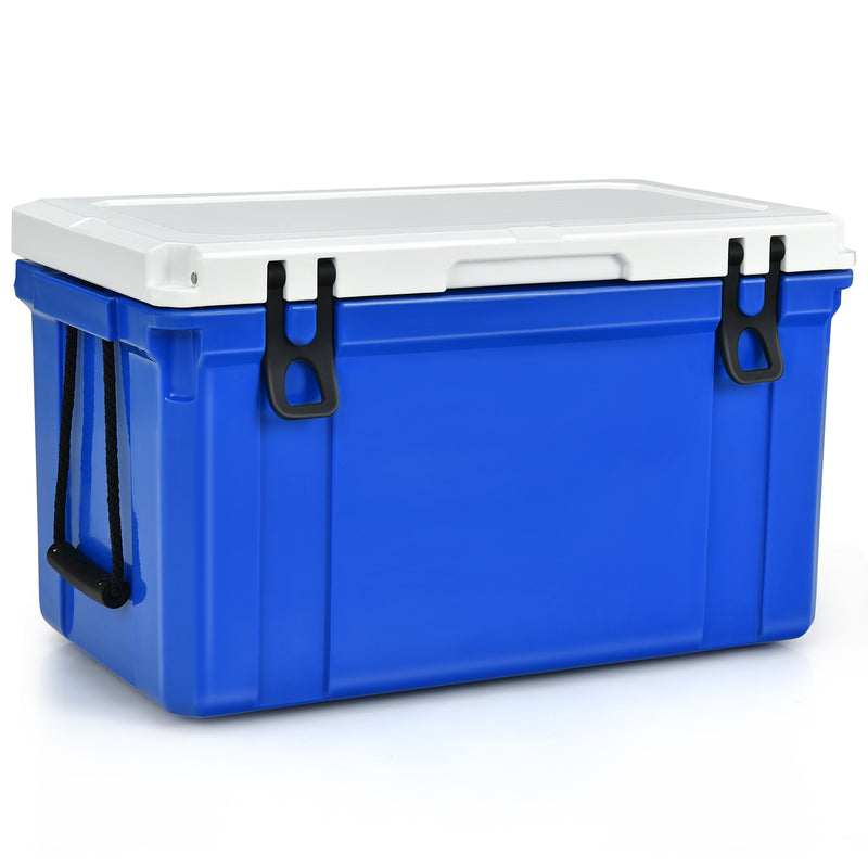 *58 Quart Leak-Proof Portable Cooler  Ice Box for Camping - Blue